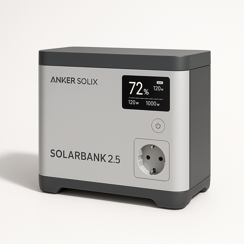 Anker SOLIX Solarbank 2.500 Wh 1.000W Nulleinspeisung